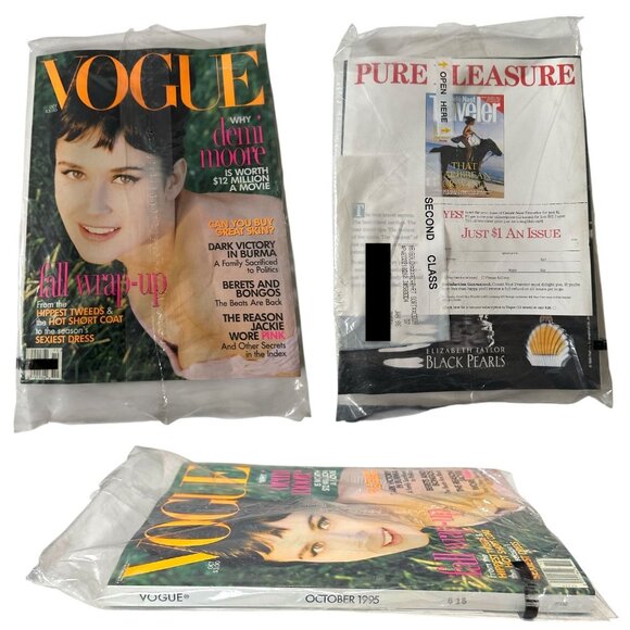 Vogue October 1995 – Factory Sealed Subscriber Issue (Demi Moore Cover) - Picture 5 of 5